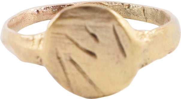 ROMAN SIGNET RING, 100-450AD, SIZE 7 ¾ - Fagan Arms