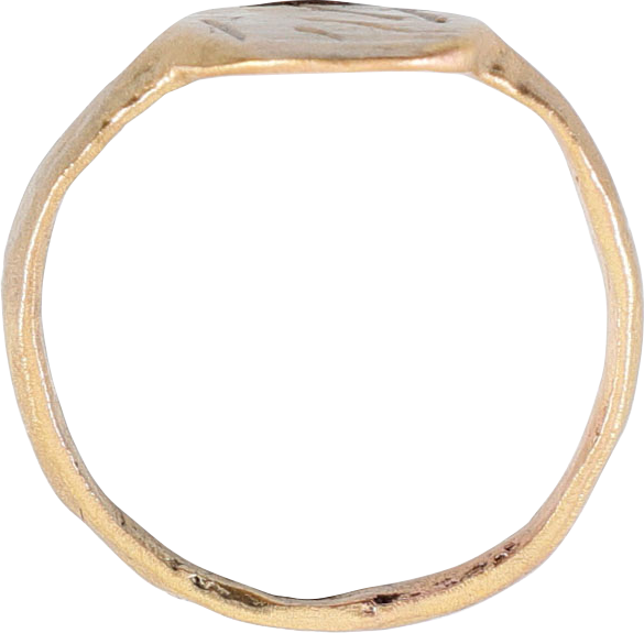 ROMAN SIGNET RING, 100-450AD, SIZE 7 ¾ - Fagan Arms