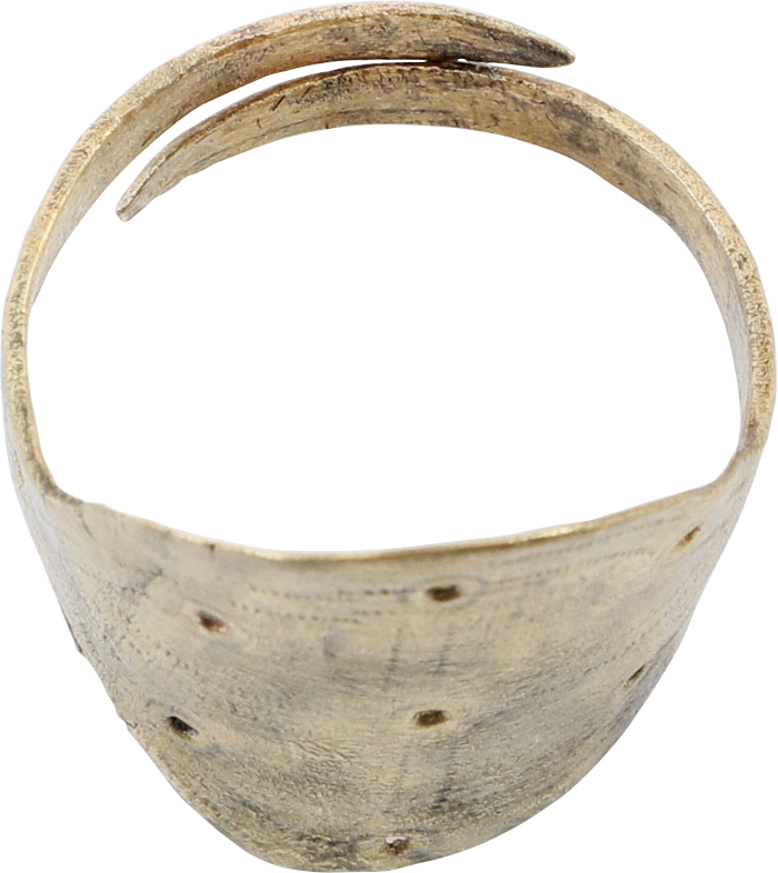 FINE VIKING SHIELD RING C.800-1000 AD, SIZE 11 3/4 - Fagan Arms