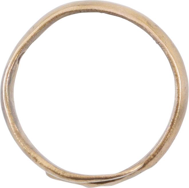 ANCIENT VIKING COIL RING, C.850-1050 AD, SIZE 9 ¼