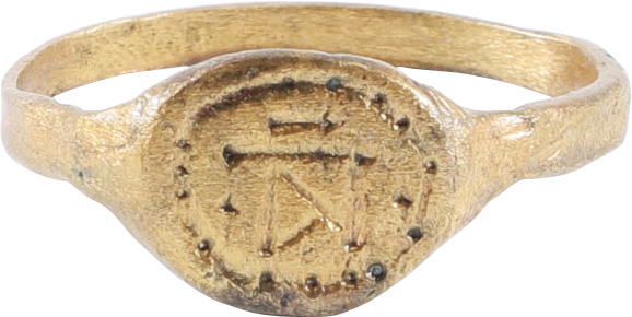 MEDIEVAL/BYZANTINE WOMAN’S RING C.600-900 AD, SIZE 8 ¼ - Fagan Arms