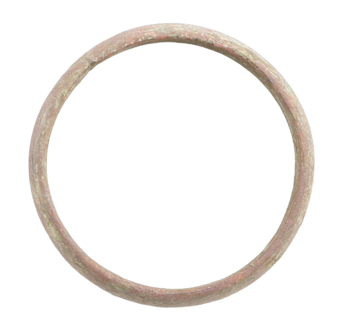 VIKING WARRIOR’S WEDDING RING AS FOUND, 900-1050 AD, SIZE 8 1/2