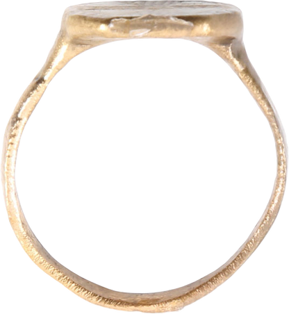 BYZANTINE CHRISTIAN RING, 5TH-9TH CENTURY AD, SIZE 10 ½ - Fagan Arms