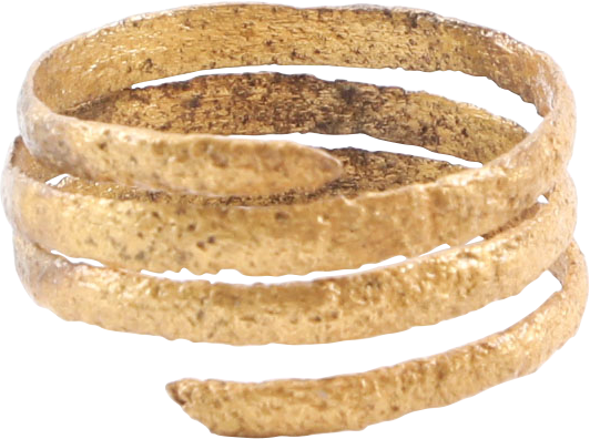 VIKING COIL RING, 9TH-10TH CENTURY AD, SIZE 9 - Fagan Arms