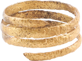 VIKING COIL RING, 9TH-10TH CENTURY AD, SIZE 9 - Fagan Arms