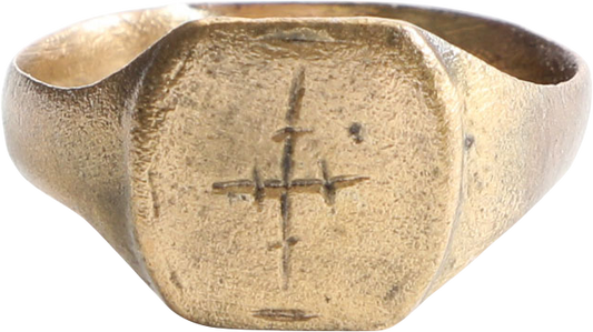 BYZANTINE CHRISTIAN RING 6TH-9TH CENTURY AD, SIZE 10 - Fagan Arms