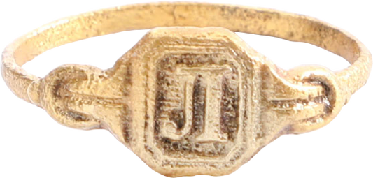 EUROPEAN SIGNET RING C.1890-1910, SIZE 7 ¾ - Royalty Rings