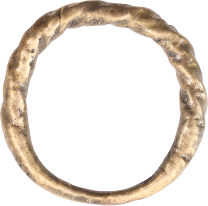 VIKING ROPED OR TWIST WEDDING RING, 866-1067 AD, SIZE 10 - Fagan Arms