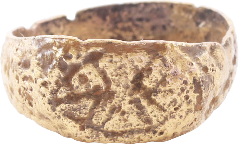 MEDIEVAL EUROPEAN MAN’S RING 8TH-12TH CENTURY AD, SIZE 10 ¼ - Fagan Arms