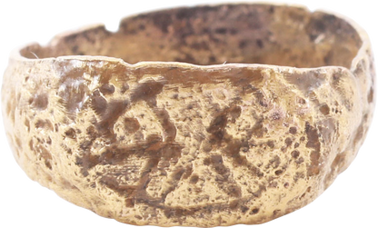MEDIEVAL EUROPEAN MAN’S RING 8TH-12TH CENTURY AD, SIZE 10 ¼ - Fagan Arms