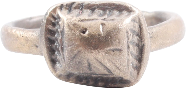FINE ROMAN PROSTITUTE'S RING, C.100-300 AD, SIZE 4 1/2