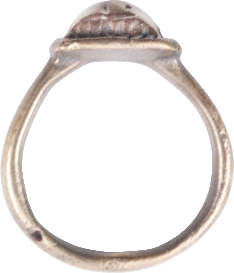 FINE ROMAN PROSTITUTE'S RING, C.100-300 AD, SIZE 4 1/2
