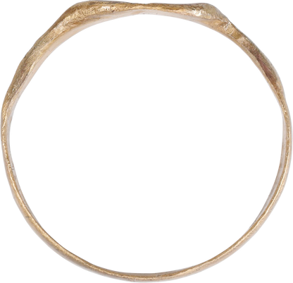 LATE MEDIEVAL CHRISTIAN RING, C.1200-1400 AD, SIZE 9 ¼ - Fagan Arms