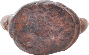 ROMAN IRON SIGNET/FIGURAL RING, C.500-100 BC, SIZE 4 - Fagan Arms