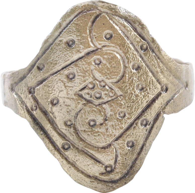 VIKING WARRIOR’S SHIELD RING 9TH-10TH CENTURY AD, SIZE 10 - Fagan Arms