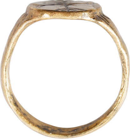 MEDIEVAL EUROPEAN CHRISTIAN RING C.600-900 AD, SIZE 10 ¼ - Fagan Arms