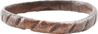 MEDIEVAL EUROPEAN WEDDING RING C.1200-1500 AD, SIZE 9 ¼ - Fagan Arms