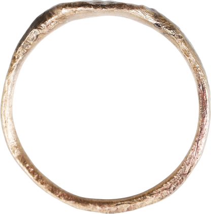 MEDIEVAL EUROPEAN CHRISTIAN RING 9TH-11TH CENTURY SIZE 8 ¾