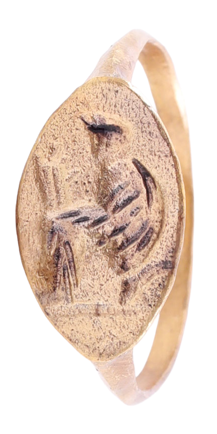 ROMAN SIGNET RING 1ST-3RD CENTURY AD, SIZE 10 - Fagan Arms