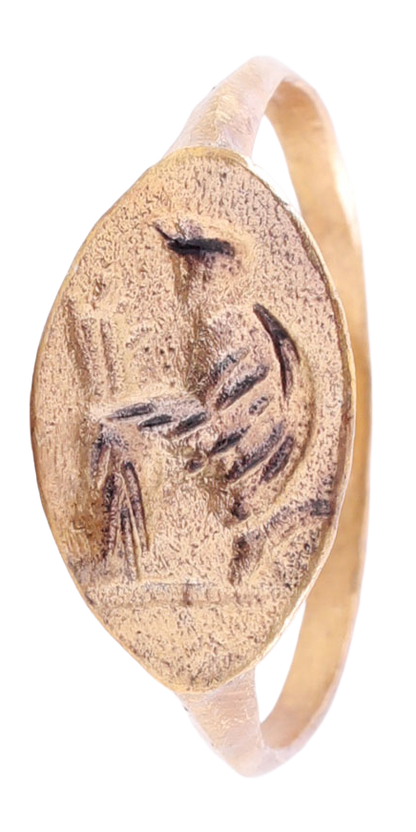 ROMAN SIGNET RING 1ST-3RD CENTURY AD, SIZE 10 - Fagan Arms