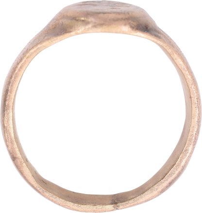 LATE MEDIEVAL WOMAN'S FASHION RING, SIZE 7 ¾ - Fagan Arms