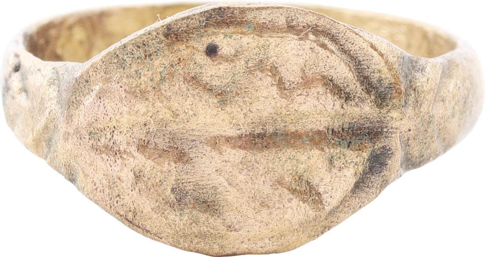 ROMAN SIGNET RING, C.100BC-100AD, SIZE 10 1/2 - Fagan Arms