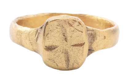 EUROPEAN CHRISTIAN RING, 1400-1600, SIZE 9 ¾ - Royalty Rings