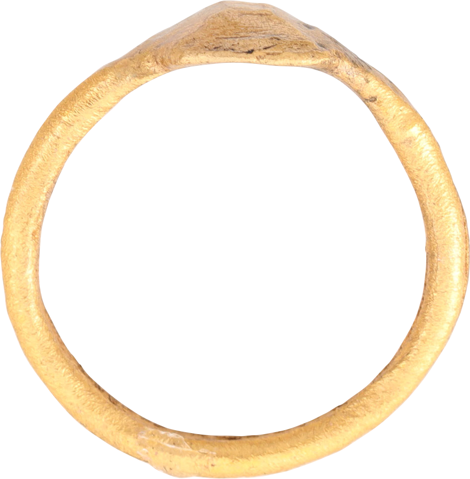 FINE ROMAN PROSTITUTE'S RING, C.100-300 AD, SIZE 7 1/2