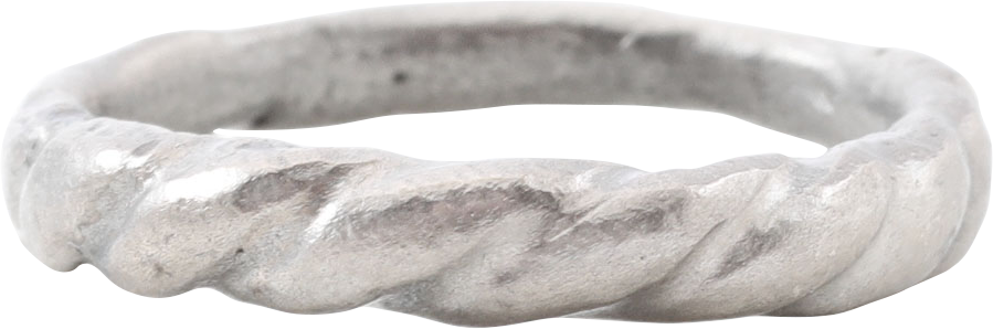 FINE VIKING WARRIOR’S TWISTED OR ROPED RING, 850-1050 AD, SIZE 9 3/4 - Fagan Arms
