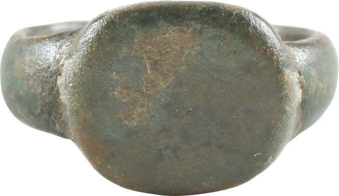 BRONZE RING C.100-350 AD SIZE 3 - Picardi Jewelry