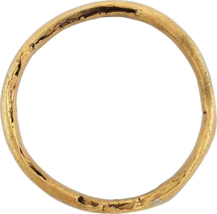 ANCIENT VIKING WEDDING RING C.850-1050 AD SIZE 9 1/2 - Royalty Rings