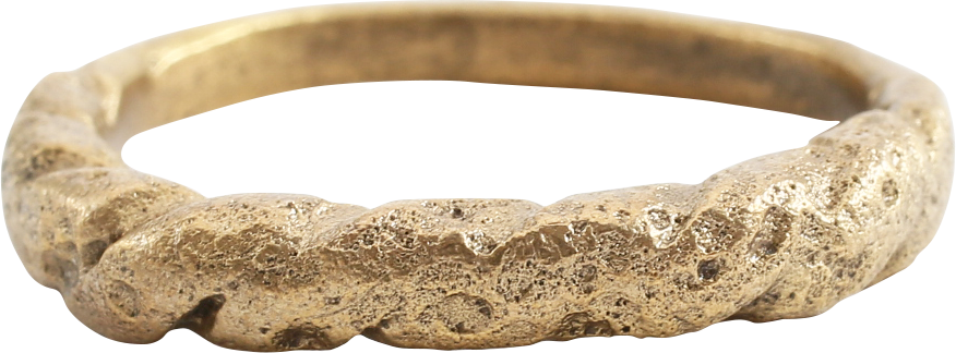 VIKING ROPED OR TWIST WEDDING RING C.866-1067 AD, SIZE 9 - Royalty Rings