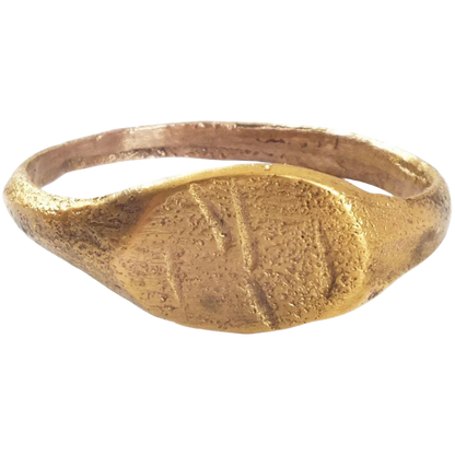 ANCIENT VIKING RUNIC RING C.850-1050 AD SIZE 9 - Royalty Rings