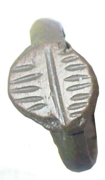 BYZANTINE CHILD'S RING C.500 AD SIZE 3 1/4 - Picardi Jewelry