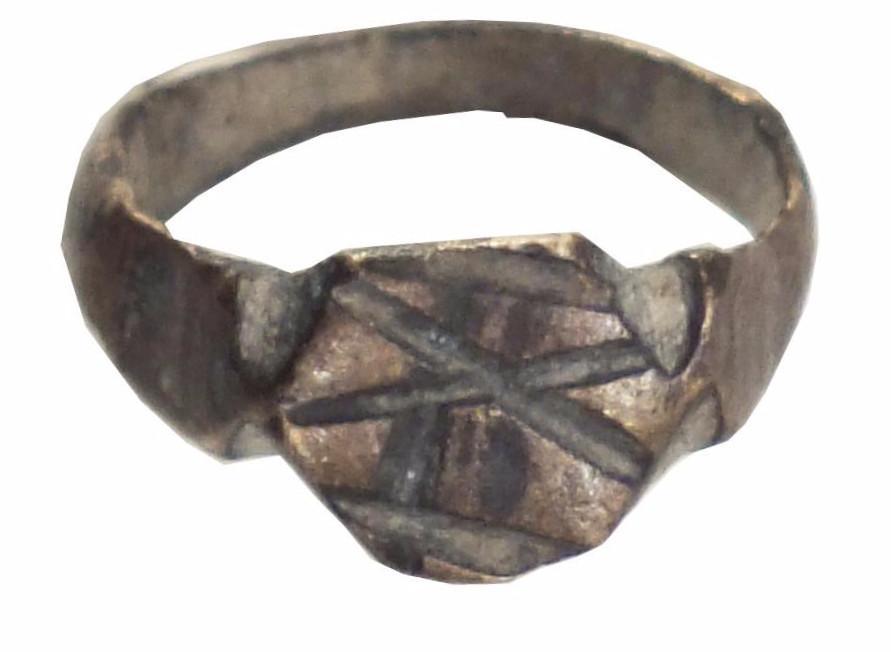 BYZANTINE INFANT'S RING C.500-800 AD SIZE 3/8 - Picardi Jewelry