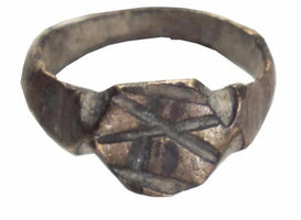 BYZANTINE INFANT'S RING C.500-800 AD SIZE 3/8 - Picardi Jewelry