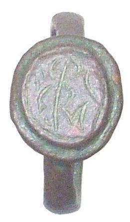 BYZANTINE/GOTHIC PILGRIM'S RING 13th CENTURY AD SIZE 3 1/2 - Picardi Jewelry