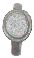 BYZANTINE/GOTHIC PILGRIM'S RING 13th CENTURY AD SIZE 3 1/2 - Picardi Jewelry