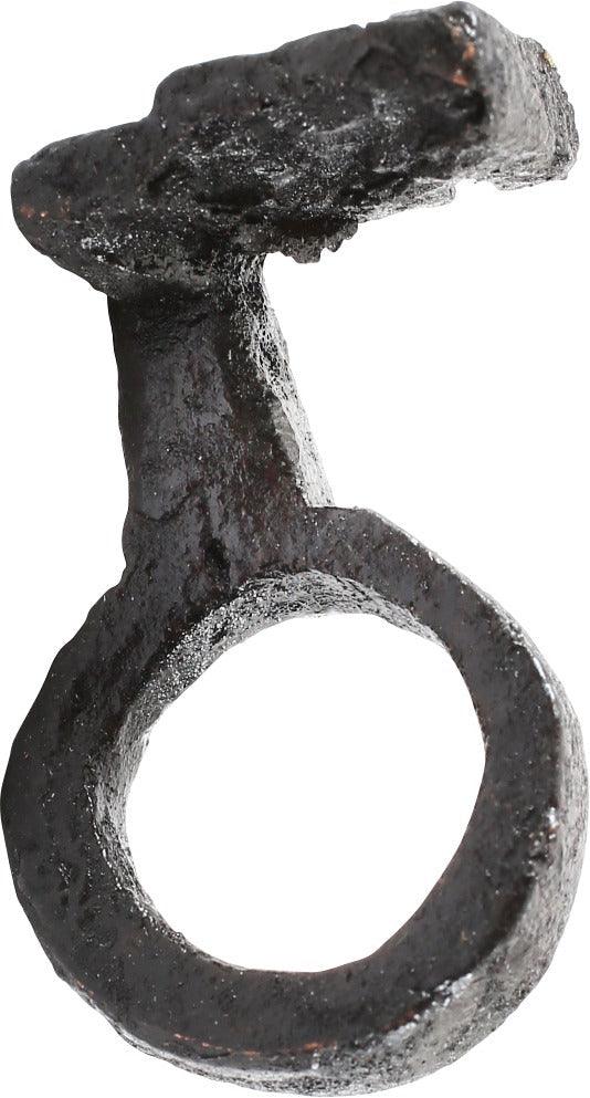 ROMAN/MEDIEVAL KEY RING, 4TH-8TH CENTURY AD SIZE 4 1/2 - Picardi Jewelry