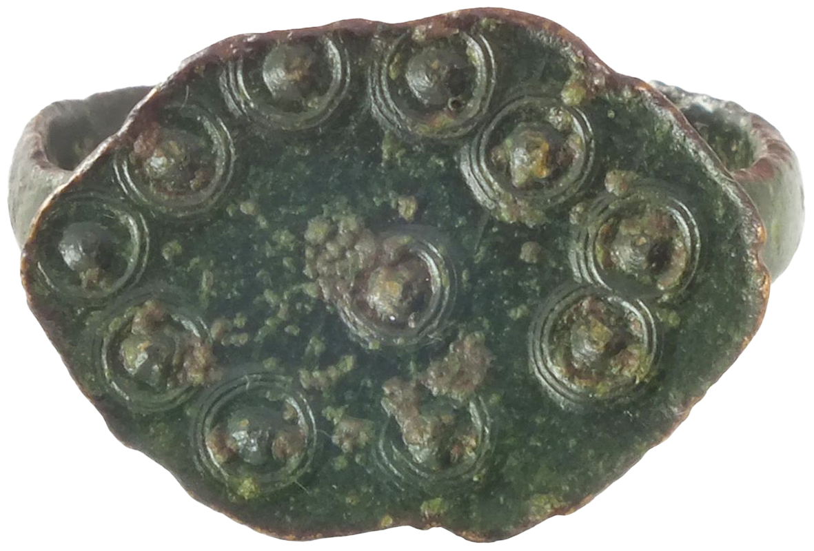 EARLY CHRISTIAN PILGRIM’S RING 8th CENTURY AD SIZE 8 - Royalty Rings