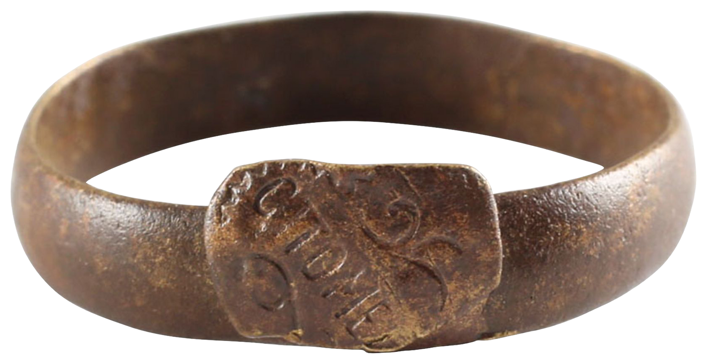 EASTERN EUROPEAN BETROTHAL RING FOR A WOMAN SIZE 8 3/4