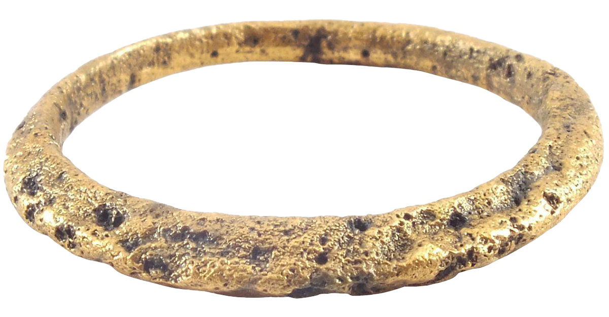 VIKING TWISTED RING C.850-1050 AD SIZE 8 3/4 - Royalty Rings